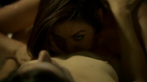 Natasha OKeeffe, Neve McIntosh - Bed Scenes in Lip Service s02e06 (2012)